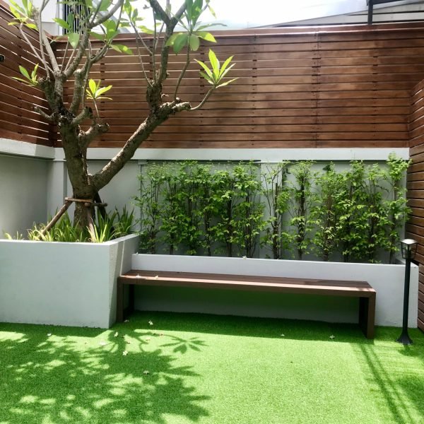 modern small garden design in london